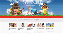 Desktop Screenshot of lapetitecoleinc.com
